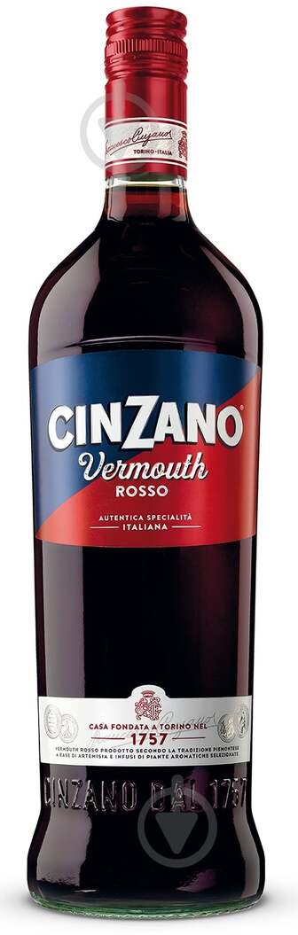 Вермут Cinzano Rosso солодкий 15% 1 л