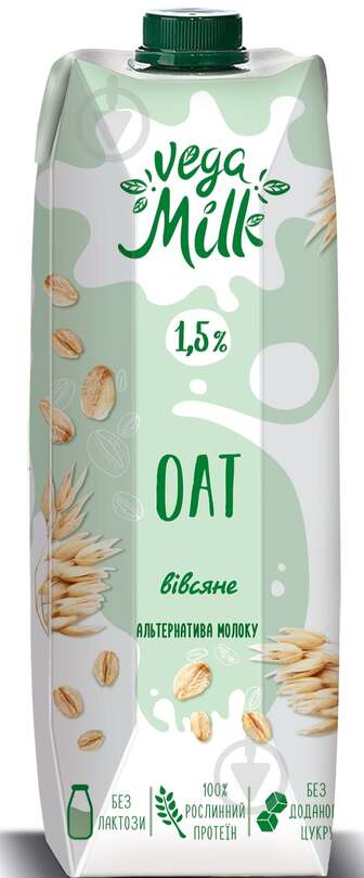 Напій вівсяний Vega Milk 1.5% 950 мл