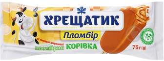 Морозиво Хрещатик 12% карамельне Пломбірна корівка