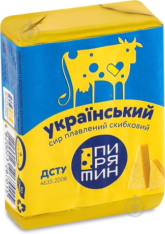 Сир Пирятин плавлений 38% скибковий Український 70г