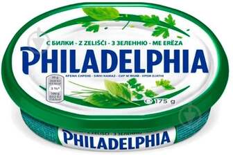 Сир Philadelphia Крем-Філадельфія з зеленню 175г 7622300756413