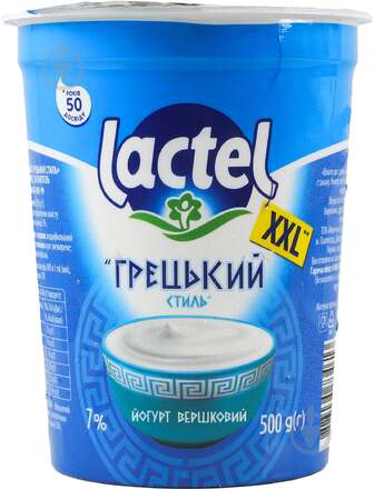 Йогурт Lactel Грецький стиль 7% 500гр 500 г
