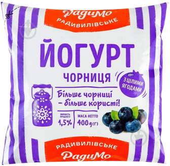 Йогурт ТМ РадиМо чорниця 1,5% п/е 400г