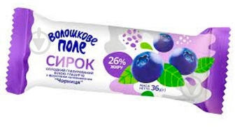 Сирок ТМ Волошкове поле глазурований 26% білою глазур'ю Чорниця м/у