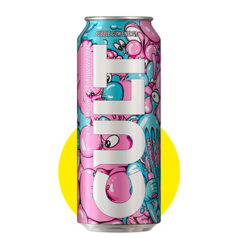 Напій енергетичний б/а "CULT Bubble gum" зі смаком "Бабл-ґам" 0,5л ж/б