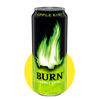 Напій енергетичний б/а "Burn" Яблуко-Ківі 0,5л з/б