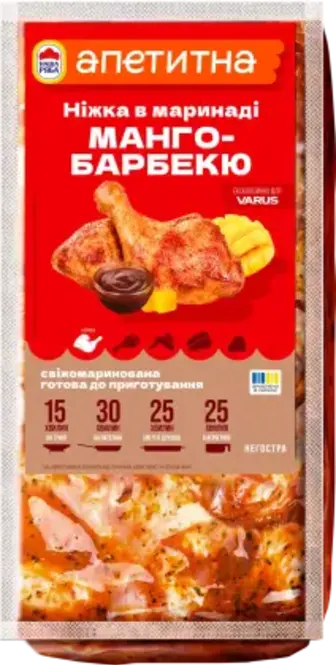 Ніжка куряча Наша Ряба Апетитна в маринаді Манго-барбекю охолоджена вагова