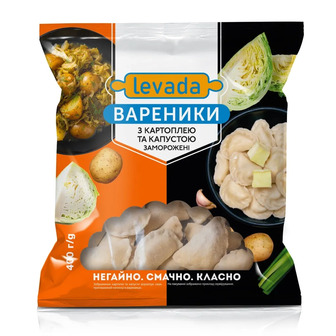 Вареники Levada з картоплею та капустою заморожені 400 г (4823074613923)