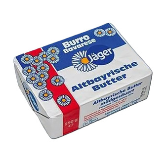 Масло Баварське кисло-вершкове Jager Burro Bavarese 82% 250 г (4006496012042)