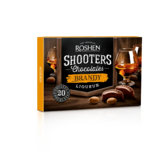 Цукерки Roshen Shooters з бренді-лікером, 150 г