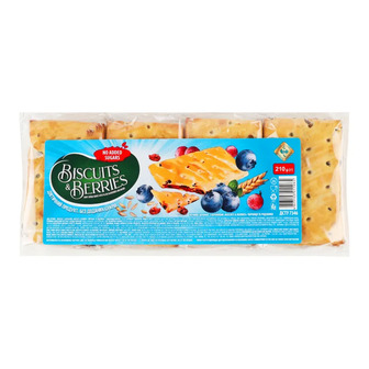 Печиво Житомирські ласощі Biscuitsu0026Berries затяжне з начинкою чорниця та родзинки 210 г (4823103011065)