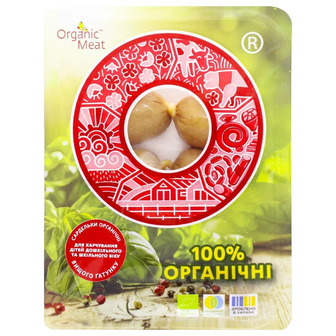 Сосиски Organic Meat дитячі органічні вищий сорт 300 г (4820207701182)
