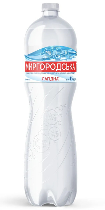 Вода мінеральна Миргородська Лагідна негазована 1.5 л (4820000431026)