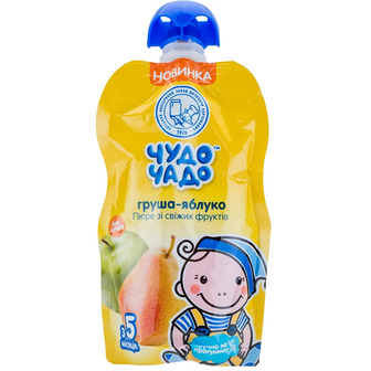 Пюре для дітей Чудо-Чадо Яблуко-груша, 90 г