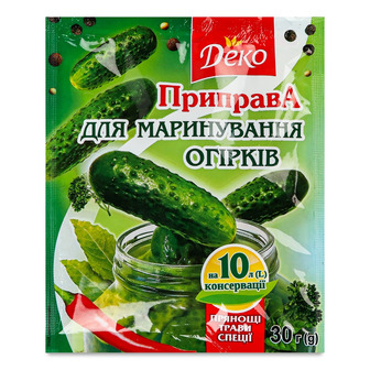 Приправа Деко для маринування огірків 30 г (4820076018091)