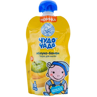 Пюре для дітей Чудо-Чадо Яблуко-банан, 90 г