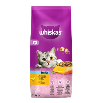 Корм сухий для стерилізованих котiв Whiskas з куркою 14 кг (5900951259418)
