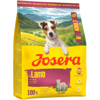 Корм Josera Mini Adult з ягням сухий для дорослих собак 900г