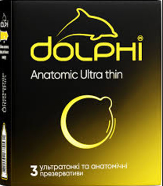 Презервативи Dolphi Anatomic Ultra Thin 3 шт.
