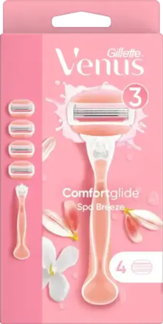 Станок для гоління жіночий Venus Comfortglide Spa Breeze із 4 змінними картриджами