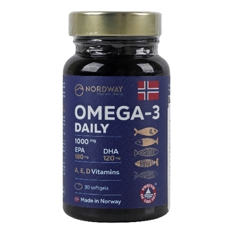НОРДВЕЙ Daily OMEGA-3 1000мг капс. №30