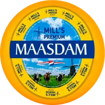 Сир Mills Маасдам 45% ваговий