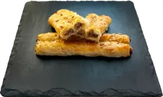 Хрустіні з курячим м'ясом, грибами та цибулею ваговий