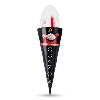 Морозиво «Три ведмеді» Monaco Yogurt strawberry йогурт-полуниця 150г