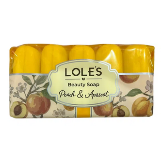 Мило Lole's абрикос і персик (5*75г)