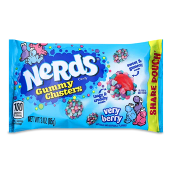 Цукерки Nerds Gummy Clusters жувальні з ягідним смаком (85г)