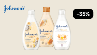 -35% на гелі для душу Johnson's