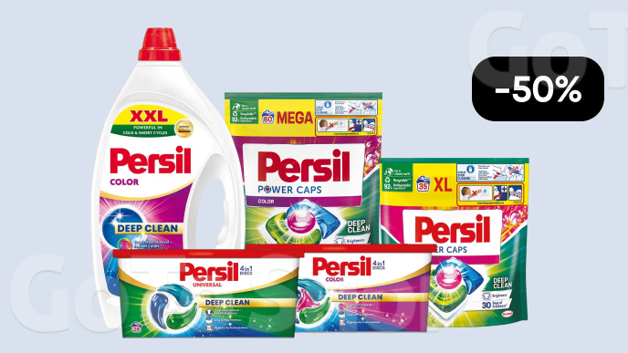 -50% на обрані диски і гель для прання Persil