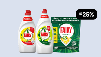 До -25% на всі засоби для миття посуду Fairy