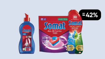 Купуй гель або таблетки для посудомийних машин Somat зі знижкою до 42% та отримай ополіскувач для посудомийних машин Somat 500 мл за 78.90 грн