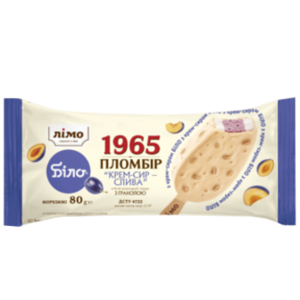 Морозиво Лімо 1965 Крем-Сир Ескімо Слива 80г