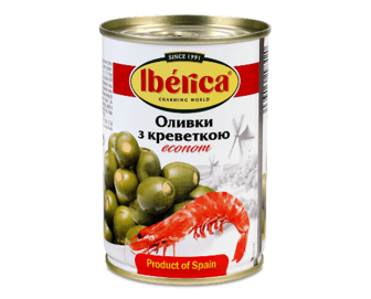Оливки Iberica з креветкою з/б (280г)