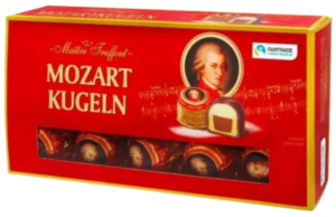 Цукерки Maitre Truffout Mozart Kugeln з марципаном та фундуком 200г