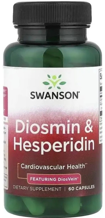 Діосмін та гесперидин, Diosmin & Hesperidin, Swanson, 60 капсул
