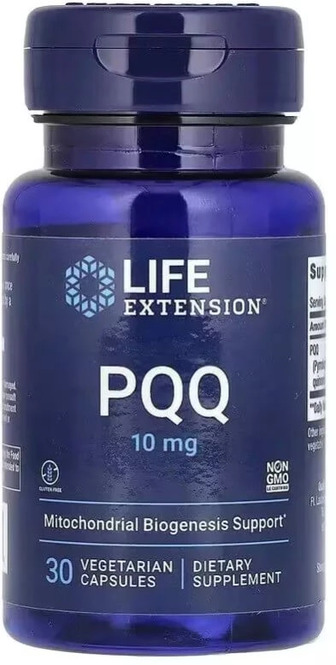 Пірролохінолінхінон PQQ, 10 мг, PQQ, Life Extension, 30 вегетаріанських капсул