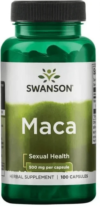 Дієтична добавка Swanson Мака, 500 мг, 100 капсул