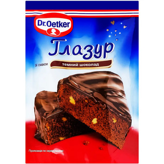 Глазур Dr.Oetker темний шоколад 100 г (529372)