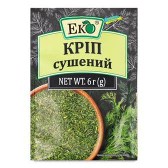 Кріп сушений 6г Еко