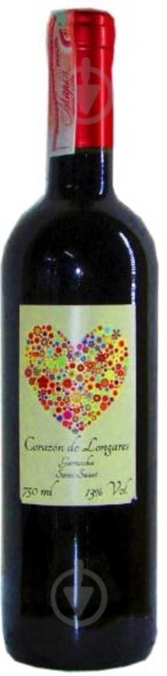 Вино Сorazon de Longares Garnacha Semisweet червоне напівсолодке 0,75 л