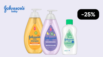  -25% на засоби для догляду за малюками Johnson's baby