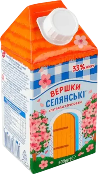 Вершки Селянські 33% 500 г