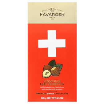 Шоколад молочний з карамеллю та фундуком Premium Swiss Chocolate Favarger 100 г