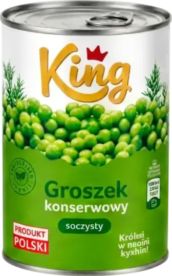 Горошок King консервований соковитий 400 г