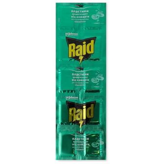 Пластини в/комарів Raid Евкаліпт 10 шт
