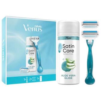 Набір подар. Venus(система д/гоління, гель д/ гоління Satin Care 200мл)