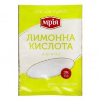 ЛИМОННА КИСЛОТА 25Г МРІЯ